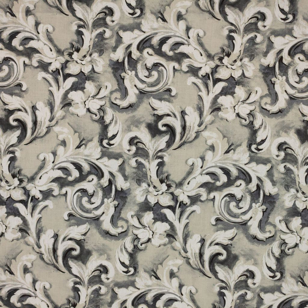 Colfax Anthracite by RM CoCo Fabric Inspired Living Vol 18 100% Cotton See Sample 0 Horizontal: 13.58 and Vertical: 23.62 55 - Fabric Carolina -