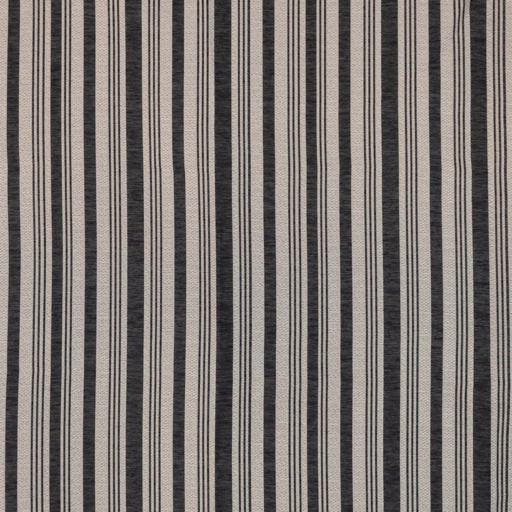 Cosgrove Stripe Graphite by RM CoCo Fabric Inspired Living Vol 18 95% Polyester 5% Cotton See Sample 0 Horizontal: 4.7244120 54  - Fabric Carolina -