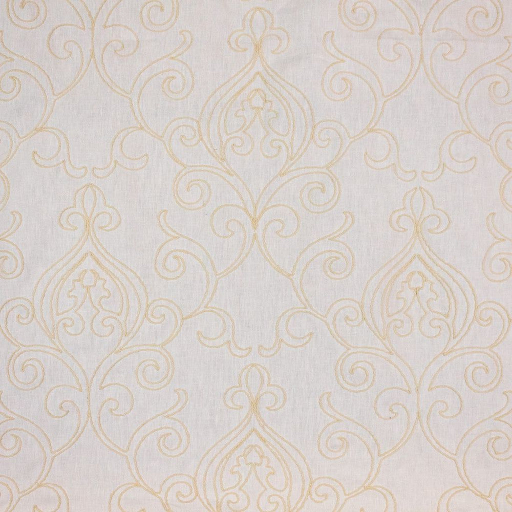 Arcadia Scroll Heavy Cream by RM CoCo Fabric