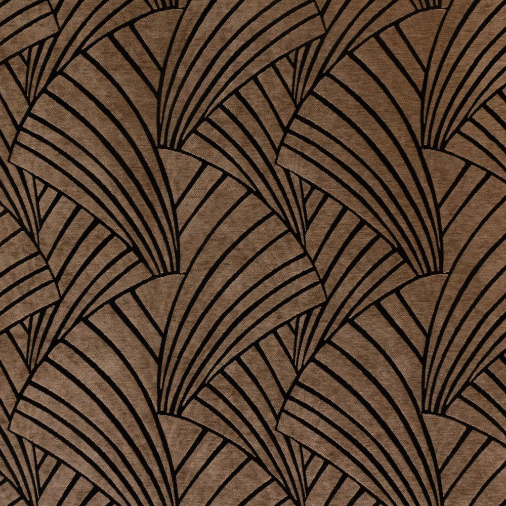 Nefertiti Black Walnut by RM CoCo Fabric Inspired Living Vol 18 63% Acrylic 30% Polyester 7% Cotton See Sample 0 Horizontal: 13.75 and Vertical: 14 55 - Fabric Carolina -