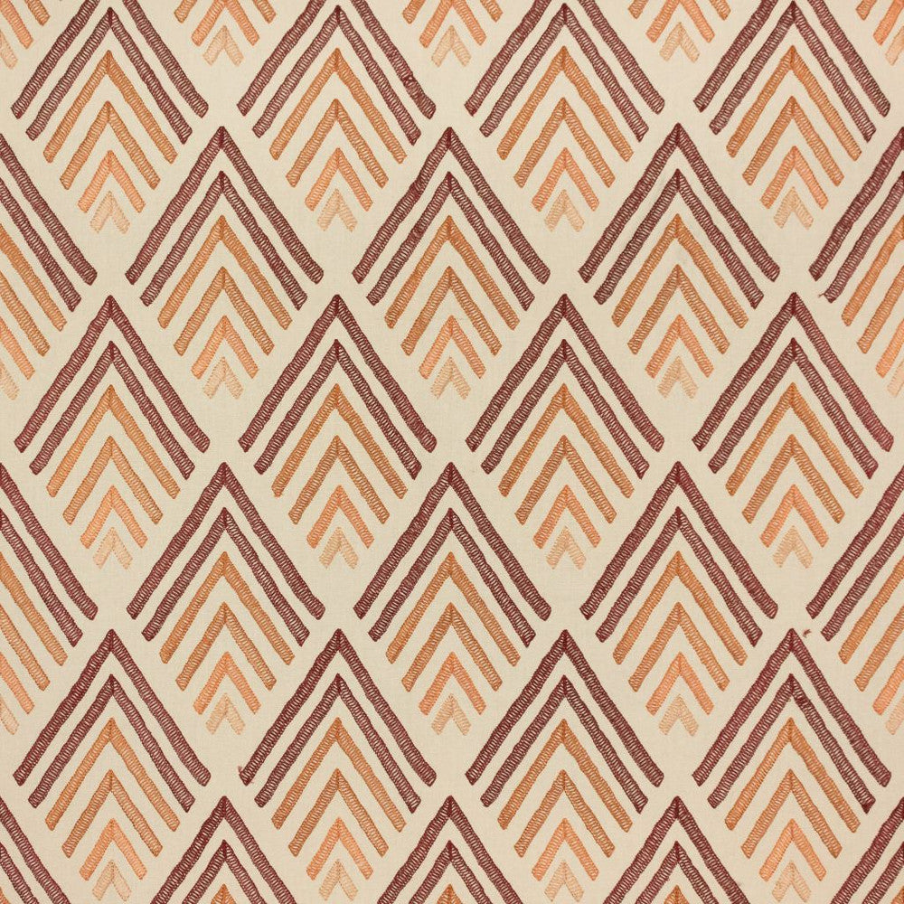 Chevalier Papaya by RM CoCo Fabric Inspired Living Vol 14 100% Polyester See Sample 0 Horizontal: 6.38 and Vertical: 9.5 55 - Fabric Carolina -