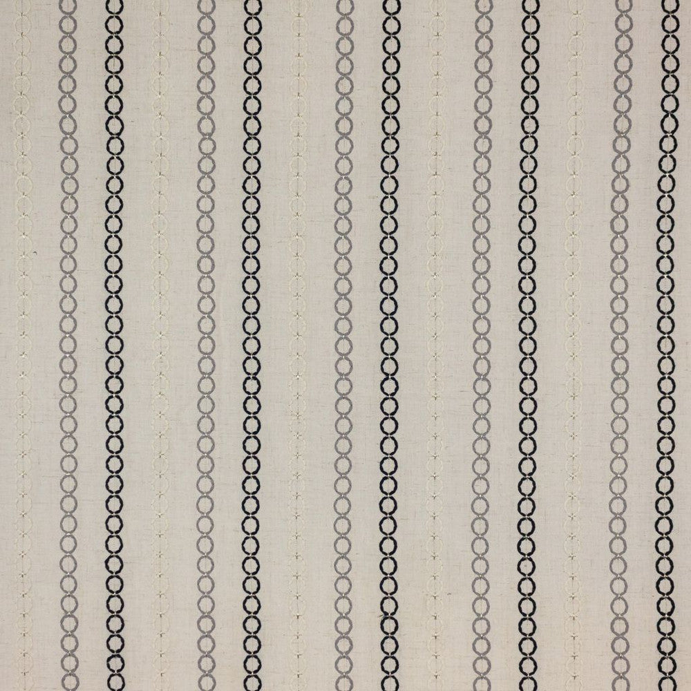 Ring Toss Black Flannel by RM CoCo Fabric Inspired Living Vol 18 60% Polyester 30% Cotton 10% Linen See Sample 0 Horizontal: 5.118 and Vertical: 0.75 55 - Fabric Carolina -
