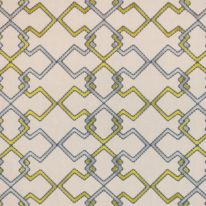Interlock Trellis Citrine by RM CoCo Fabric Inspired Living Vol 17 100% Polyester See Sample 0 Horizontal: 10.236226 and Vertical: 9.448824 54 - Fabric Carolina -