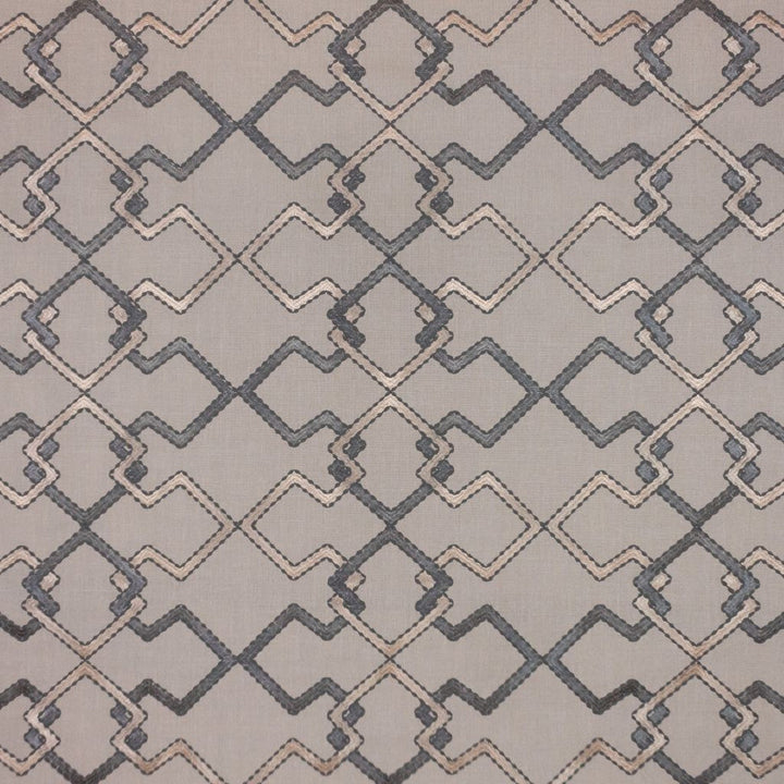 Interlock Trellis Sterling by RM CoCo Fabric Inspired Living Vol 13 100% Polyester See Sample 0 Horizontal: 10.236226 and Vertical: 9.448824 54 - Fabric Carolina -