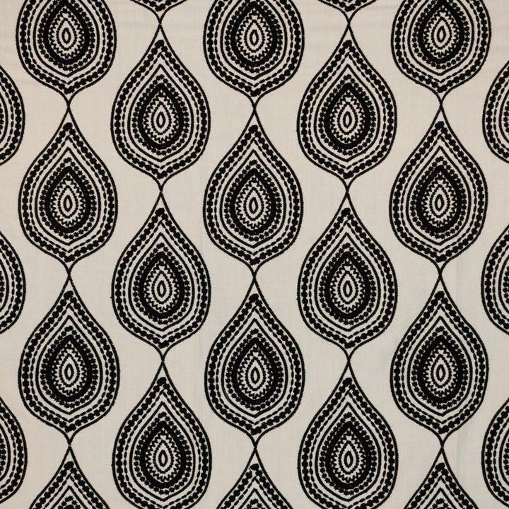 Jambi Paisley Onyx by RM CoCo Fabric Inspired Living Vol 18 43% Polyester 57% Linen See Sample 0 Horizontal: 10.39370649.448824 56  - Fabric Carolina -