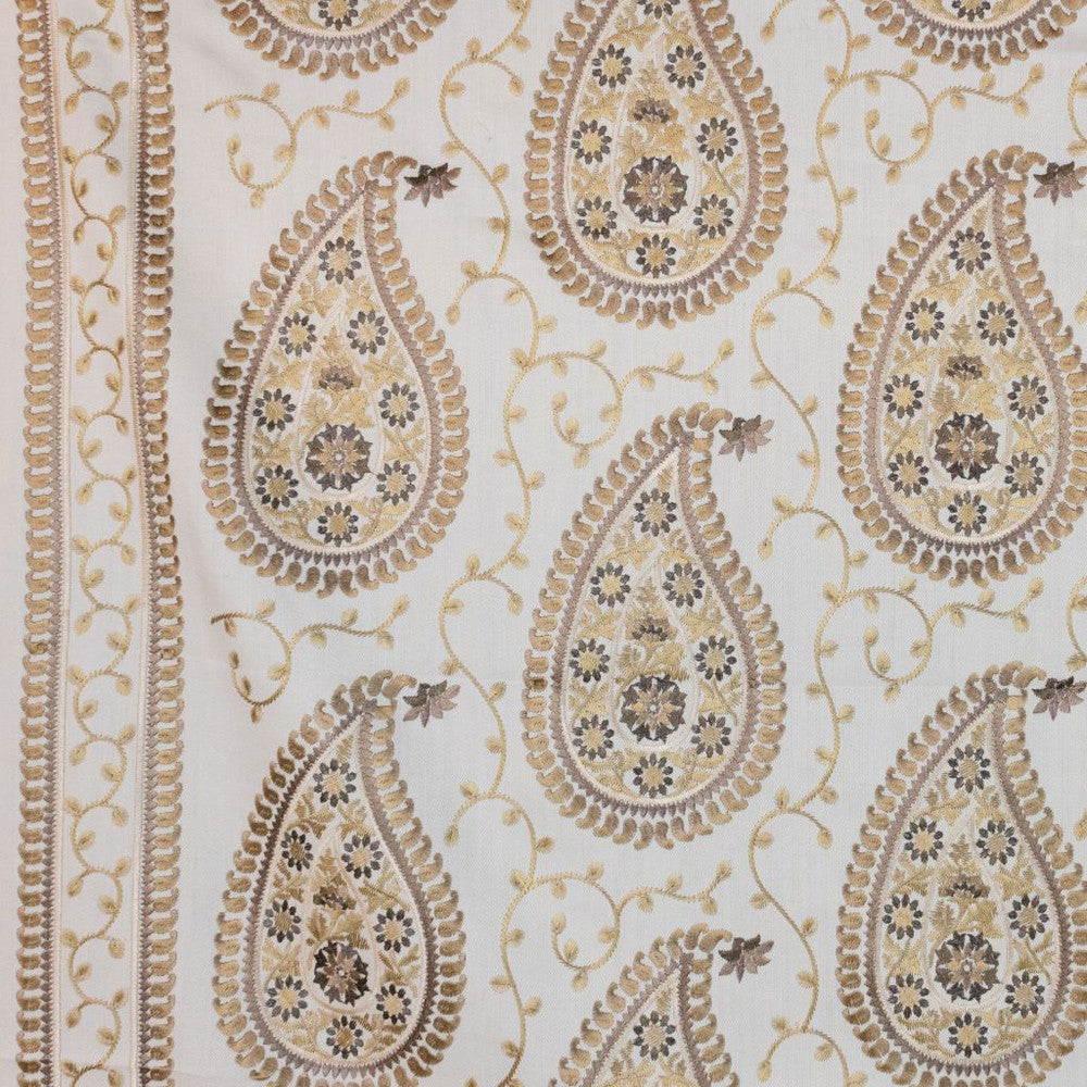 Kadiri Paisley Border Latte by RM CoCo Fabric
