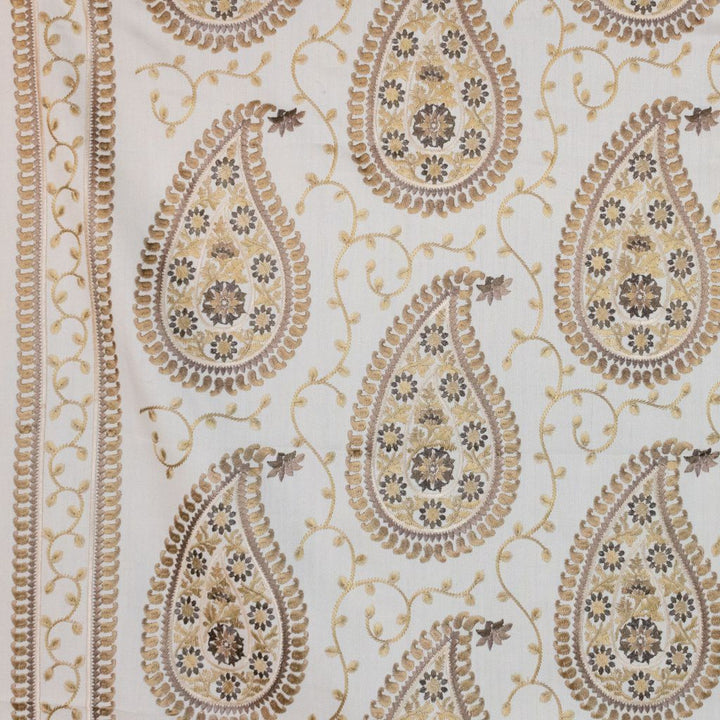 Kadiri Paisley Border Latte by RM CoCo Fabric