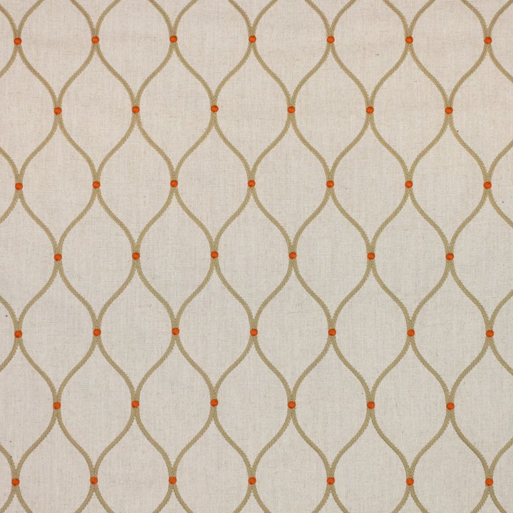 Ricci Trellis Sherbet by RM CoCo Fabric Inspired Living Vol 14 92% Polyester 8% Linen See Sample 0 Horizontal: 4 and Vertical: 7.75 58 - Fabric Carolina -