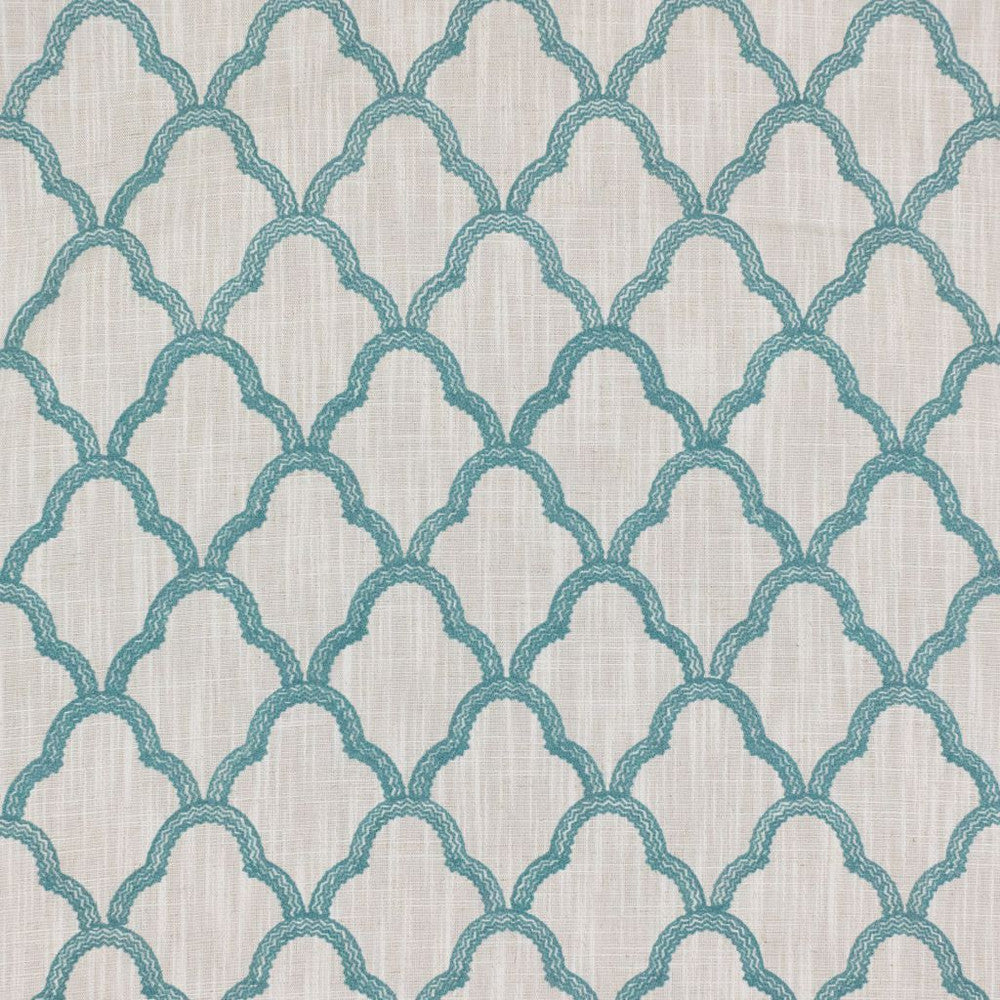 Lace Trellis Aegean by RM CoCo Fabric Finishing Touches Vol 16 95% Polyester 5% Linen See Sample 0 Horizontal: 5 and Vertical: 5.75 57 - Fabric Carolina -