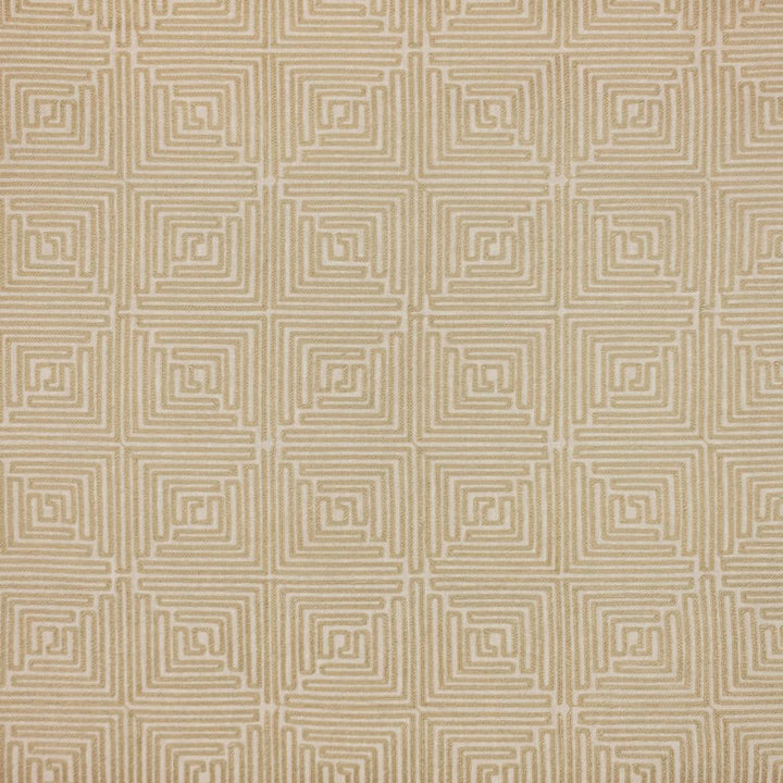 Greek Key Fret Sandstone by RM CoCo Fabric Finishing Touches Vol 12 73% Polyester 27% Cotton See Sample 0 Horizontal: 10.236226 and Vertical: 9.448824 55 - Fabric Carolina -
