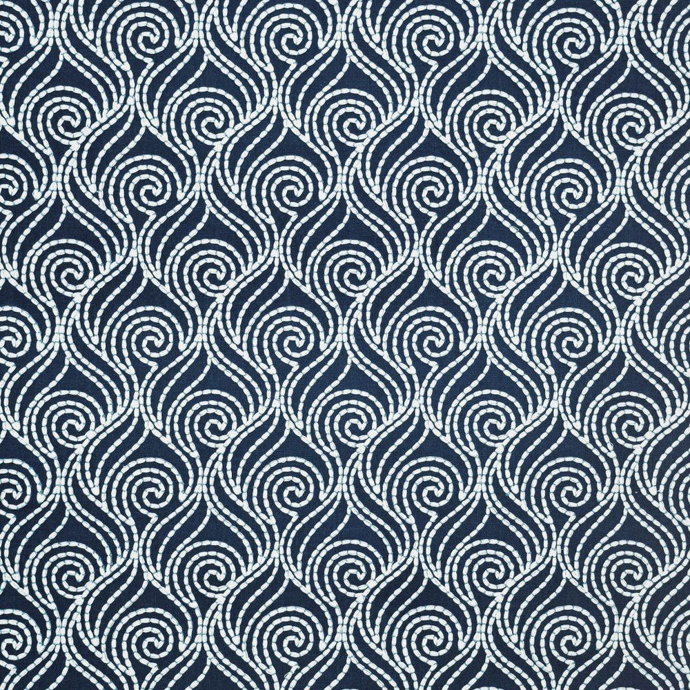 Swirl-A-Way Britannia by RM CoCo Fabric 2018 Spring - Prive Collection 37% Cotton 25% Linen 19% Polyester 19% Viscose Embroidery: Polyester See Sample 0 Horizontal: 5.6256.375 54  - Fabric Carolina -