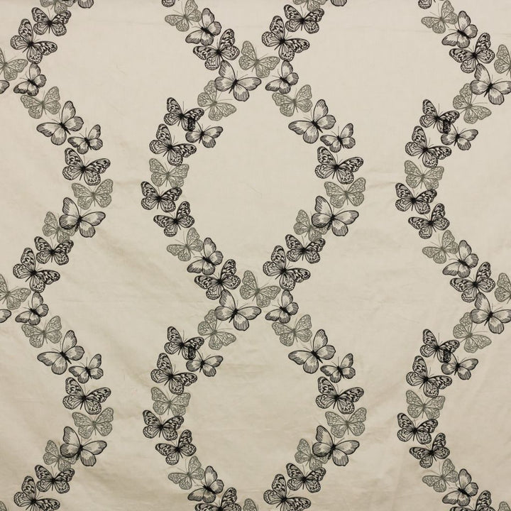 Flight of Fancy Charcoal by RM CoCo Fabric 2018 Spring - Luxe Collection 69% Cotton 17% Viscose 10% Polyester 4% Metallic See Sample 0 Horizontal: 16.5 and Vertical: 15 54 - Fabric Carolina -