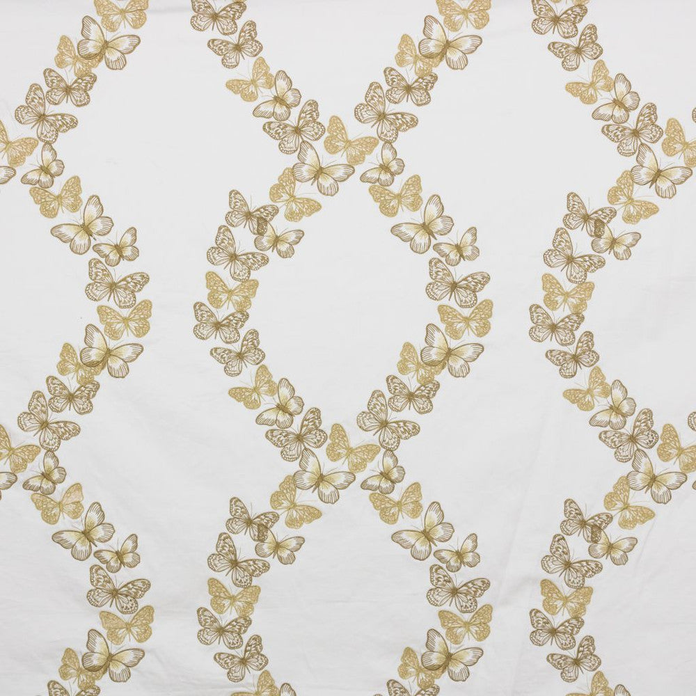 Flight of Fancy Ormolu by RM CoCo Fabric 2018 Spring - Luxe Collection 69% Cotton 17% Viscose 10% Polyester 4% Metallic See Sample 0 Horizontal: 16.515 54  - Fabric Carolina -