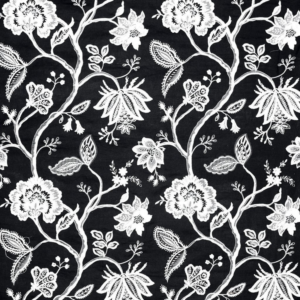 Hampton Court Onyx by RM CoCo Fabric 2018 Spring - Luxe Collection 56% Linen 36% Viscose 8% Polyester See Sample 0 Horizontal: 25.530 54  - Fabric Carolina -