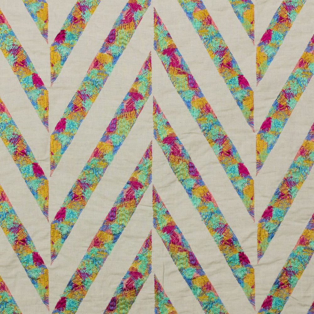 Scrafitti Sunrise by RM CoCo Fabric 2018 Spring - Luxe Collection 35% Cotton 29% Linen 23% Viscose 13% Polyester See Sample 0 Horizontal: 16.75 and Vertical: 7.25 56 - Fabric Carolina -