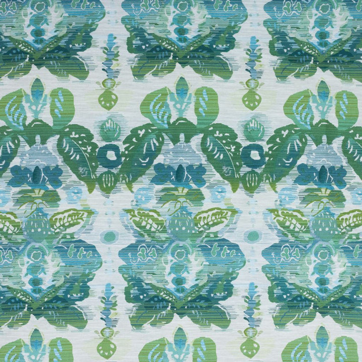Waterscape Damask Lagoon by RM CoCo Fabric 2018 Spring - Luxe Collection 44% Rayon 30% Polyester 16% Nylon 10% Cotton See Sample 66000 Horizontal: 14.526 58  - Fabric Carolina -