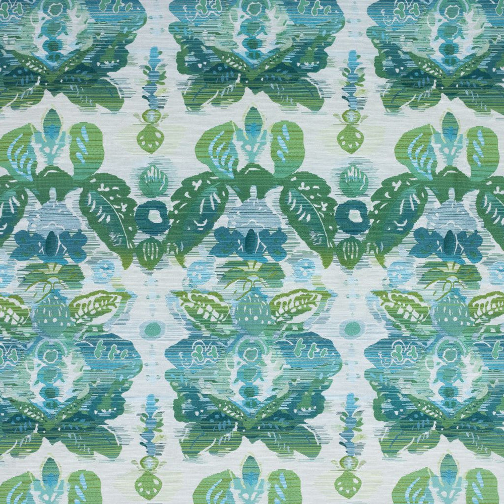 Waterscape Damask Lagoon by RM CoCo Fabric
