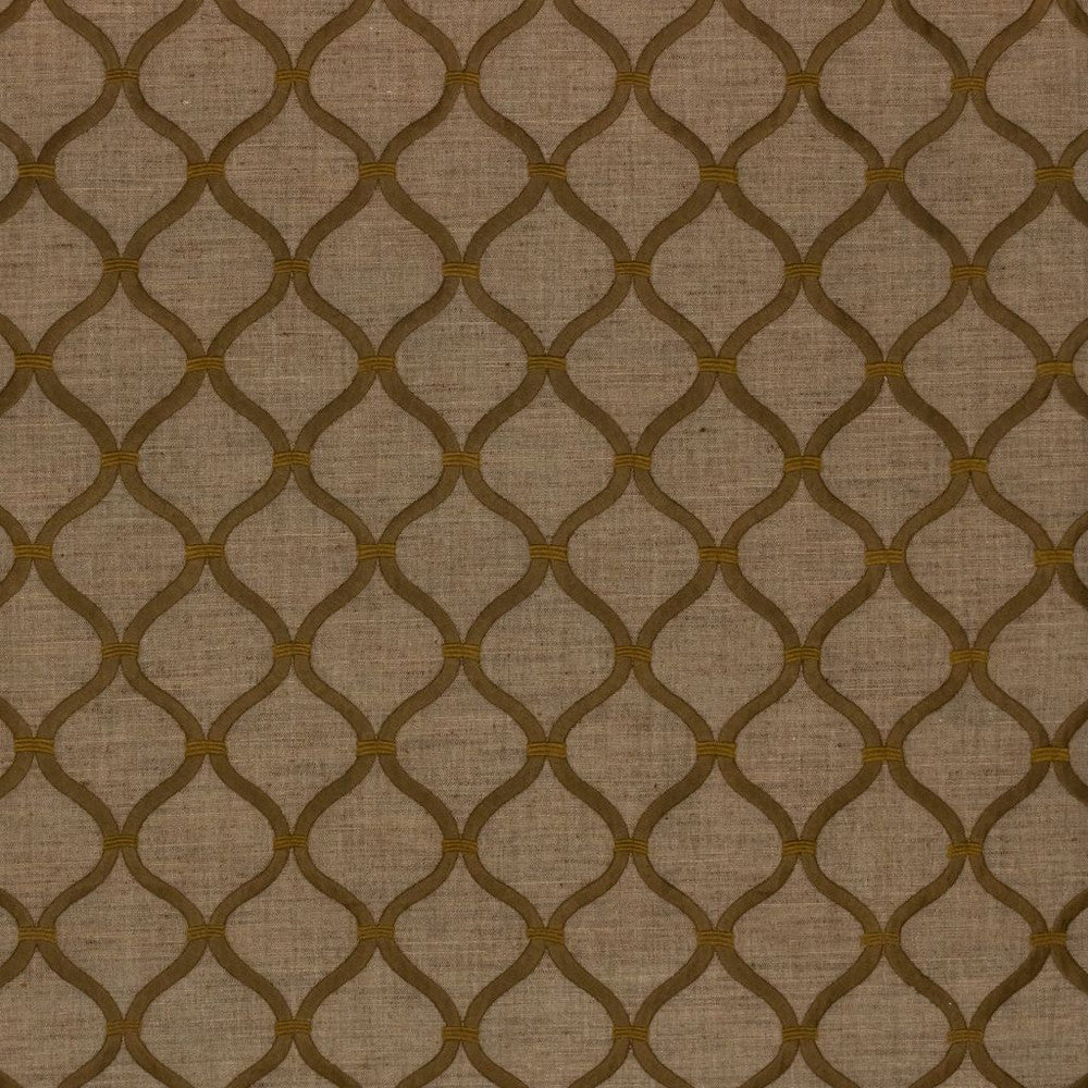 Romesco Trellis Toffee by RM CoCo Fabric 2018 Spring - Prive Collection 100% Polyester Embroidery 100% Polyester Base See Sample 0 Horizontal: 4.254.75 54  - Fabric Carolina -