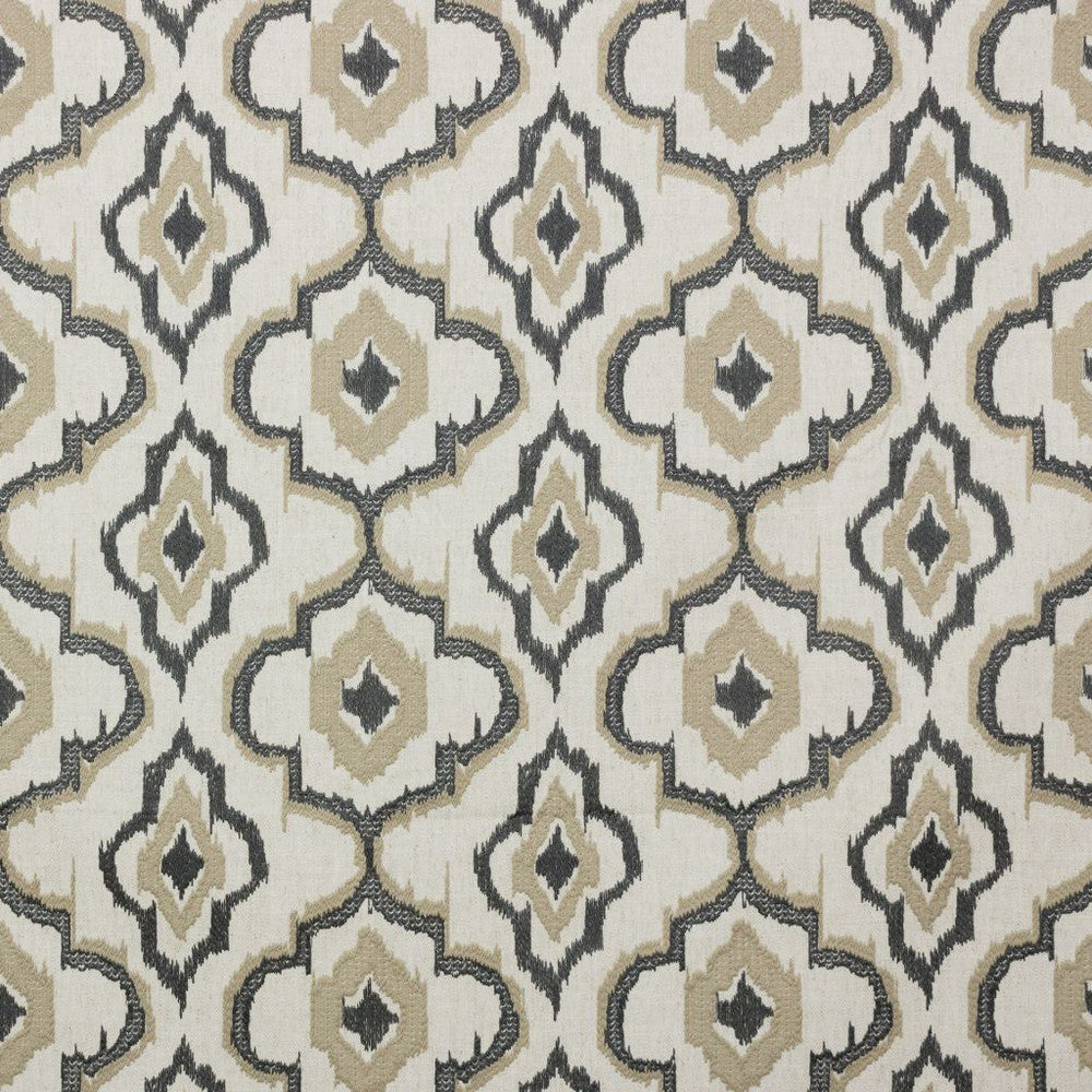 Termiz Ikat Birch by RM CoCo Fabric 2018 Spring - Prive Collection 35% Viscose 33% Cotton 16% Linen 16% Polyester See Sample 0 Horizontal: 10.25 and Vertical: 9 56 - Fabric Carolina -