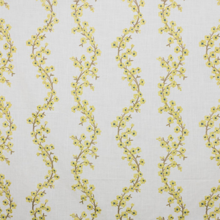 Cherry Blossom Butter by RM CoCo Fabric 2018 Spring - Prive Collection 70% Viscose 30% Linen Embroidery: 100% Viscose See Sample 0 Horizontal: 13.2512.38 57  - Fabric Carolina -
