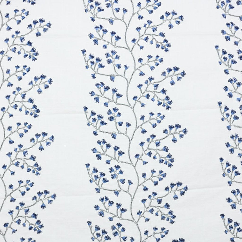 Avignon Garden Bluebell by RM CoCo Fabric 2018 Spring - Prive Collection 31% Viscose 30% Cotton 25% Polyester 14% Linen See Sample 0 Horizontal: 17.57.5 57  - Fabric Carolina -