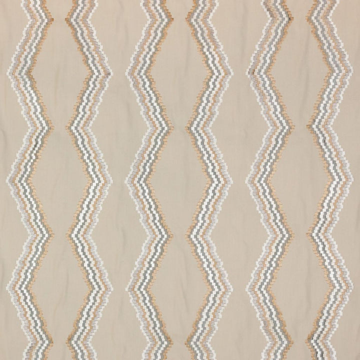 Tiberon Stripe Sandstone by RM CoCo Fabric 2018 Spring - Prive Collection 52% Polyester 48% Cotton Embroidery: 100% Viscose See Sample 0 Horizontal: 10.5 and Vertical: 9.25 54 - Fabric Carolina -