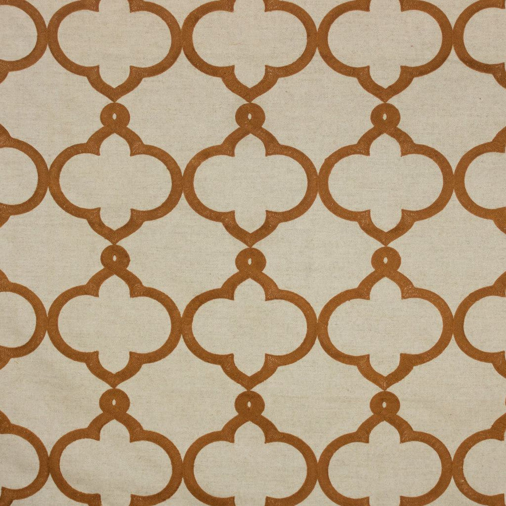 Kafu Trellis Papaya by RM CoCo Fabric 2018 Spring - Prive Collection 79% Polyester 21% Cotton Embroidery: 100% Viscose See Sample 0 Horizontal: 8.5 and Vertical: 9 54 - Fabric Carolina -