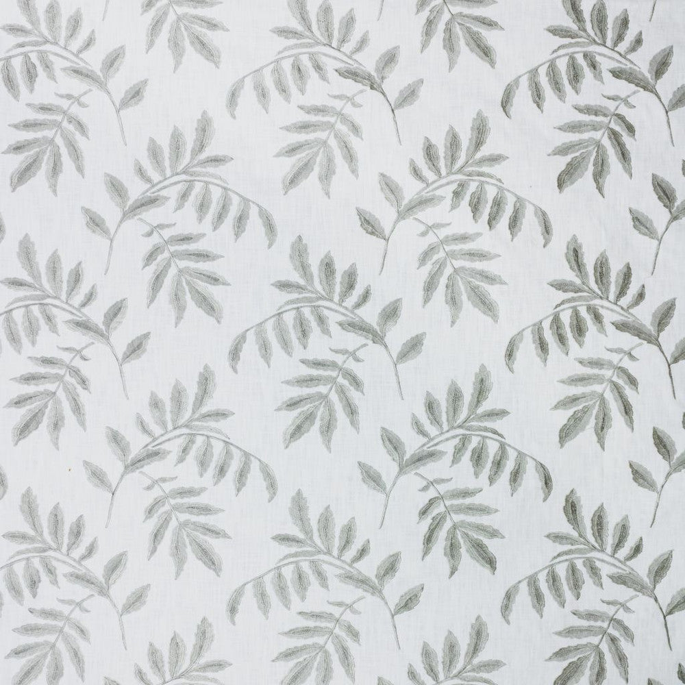 Falling Leaves Titanium by RM CoCo Fabric 2018 Spring - Prive Collection 100% Cotton Embroidery 100% Viscose Base See Sample 0 Horizontal: 16 and Vertical: 15 54 - Fabric Carolina -
