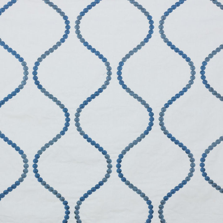 Button Trellis Mood Indigo by RM CoCo Fabric