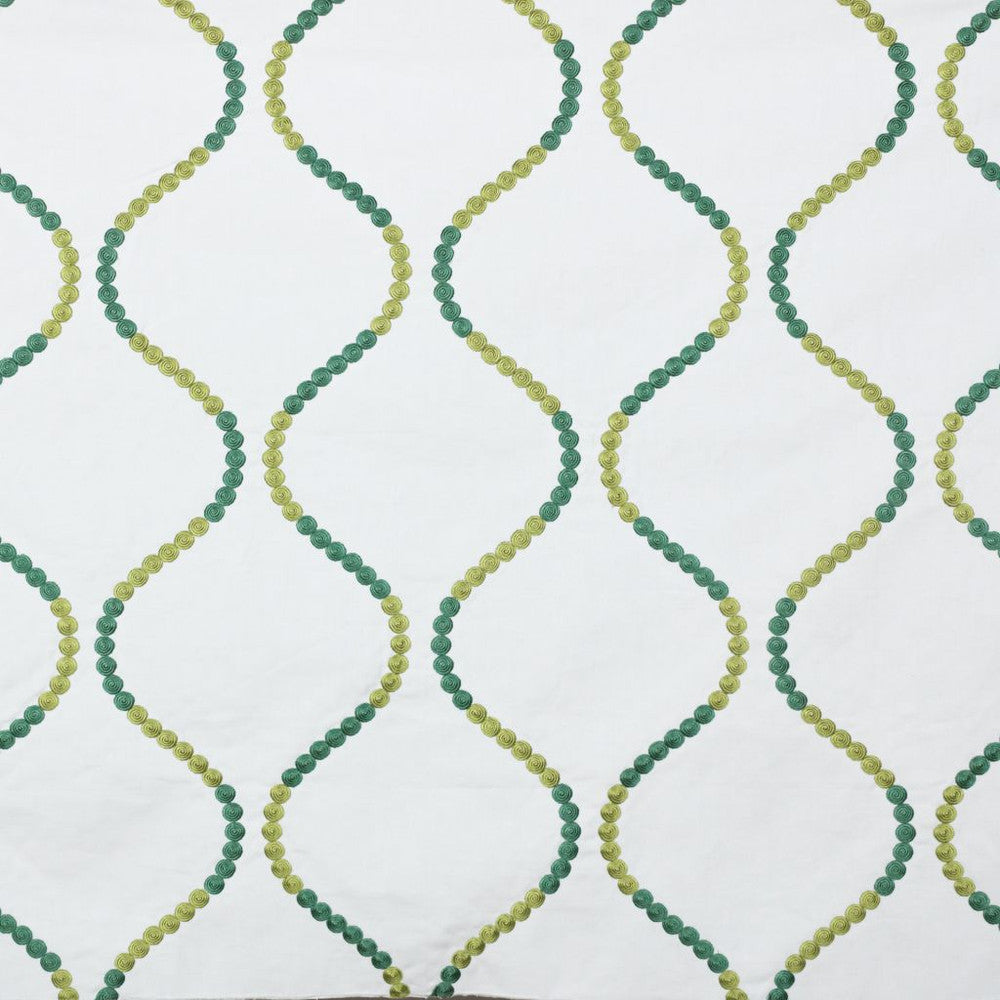 Button Trellis Minthe by RM CoCo Fabric 2018 Spring - Prive Collection 100% Cotton Embroidery 100% Viscose Base See Sample 0 Horizontal: 10.2511.375 54  - Fabric Carolina -