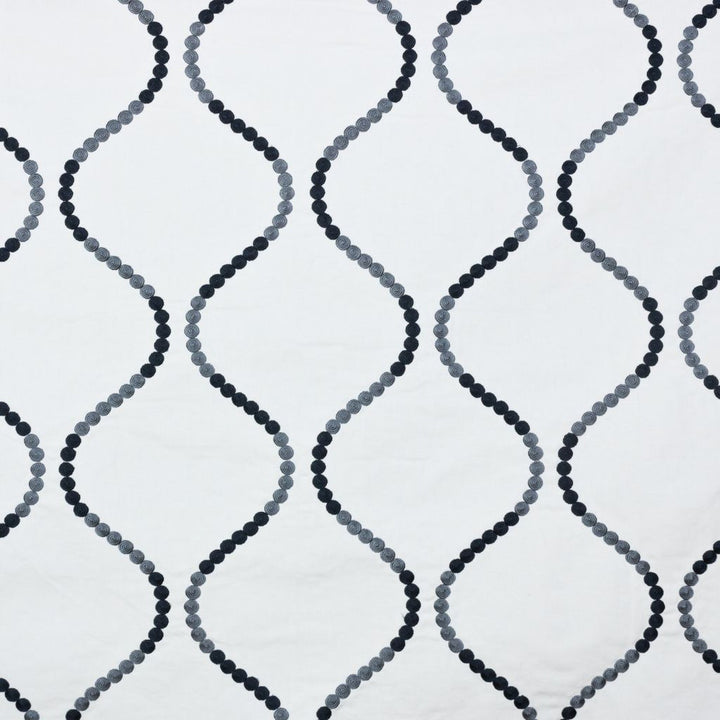Button Trellis Graphite by RM CoCo Fabric 2018 Spring - Prive Collection 100% Cotton Embroidery 100% Viscose Base See Sample 0 Horizontal: 10.2511.375 54  - Fabric Carolina -