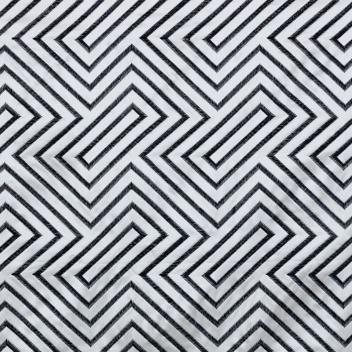 Kabuki Fret Navy by RM CoCo Fabric