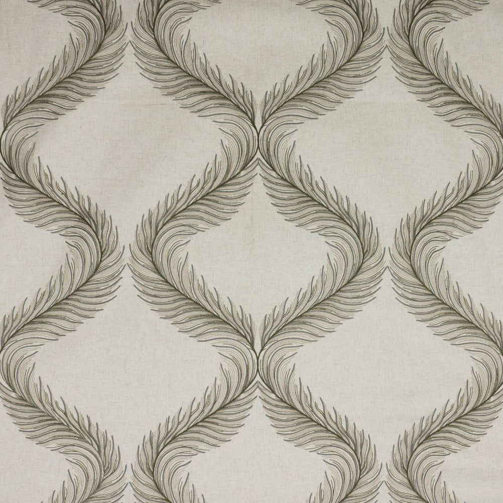 Nom de Plume Sterling by RM CoCo Fabric 2018 Spring - Prive Collection 80% Polyester 20% Linen Embroidery: 100% Polyester See Sample 0 Horizontal: 17.625 and Vertical: 15.375 59 - Fabric Carolina -