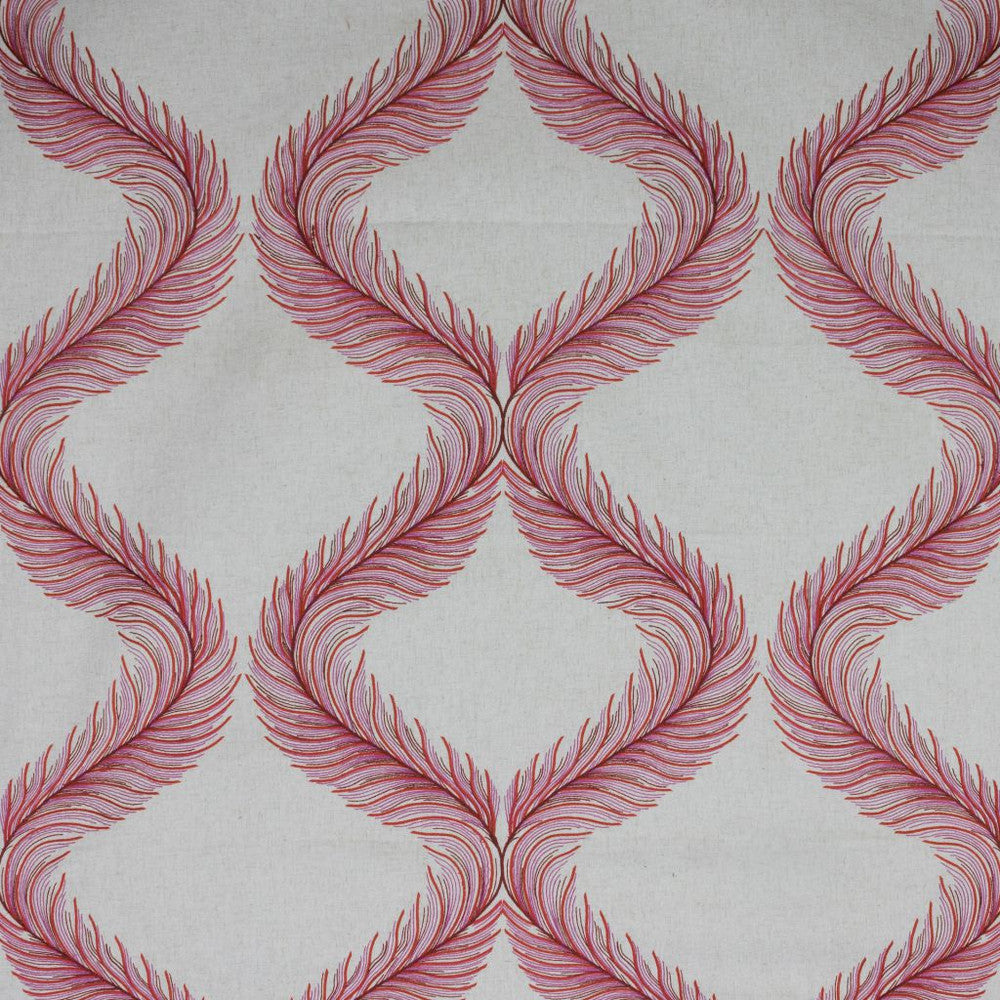 Nom de Plume Pomegranate by RM CoCo Fabric 2018 Spring - Prive Collection 80% Polyester 20% Linen Embroidery: 100% Polyester See Sample 0 Horizontal: 17.62515.375 59  - Fabric Carolina -