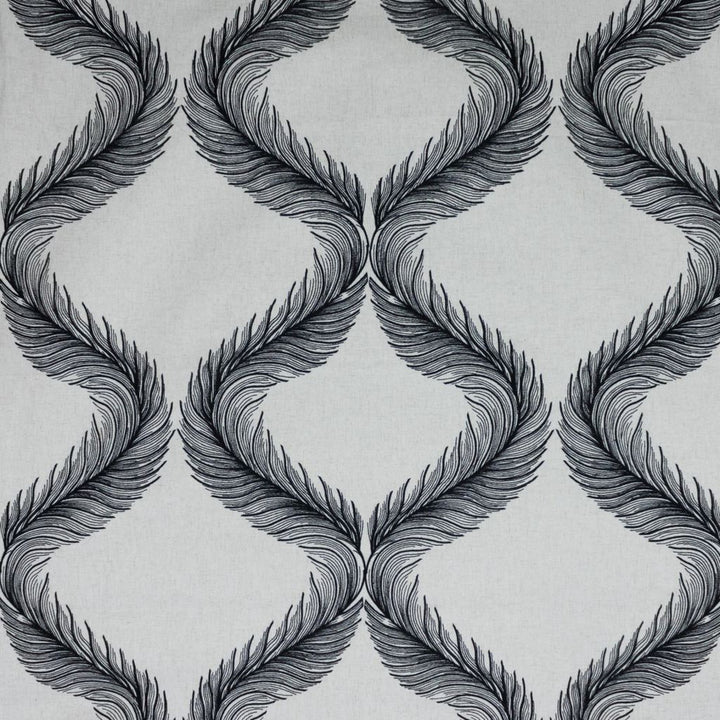 Nom de Plume Ebony by RM CoCo Fabric 2018 Spring - Prive Collection 80% Polyester 20% Linen Embroidery: 100% Polyester See Sample 0 Horizontal: 17.62515.375 59  - Fabric Carolina -