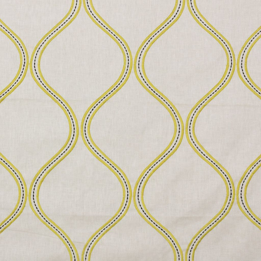 Stitchery Trellis Mustard Seed by RM CoCo Fabric