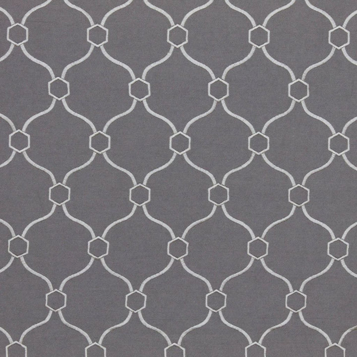 Picardie Trellis Pewter by RM CoCo Fabric Finishing Touches Vol 11 32% Viscose 30% Polyester 26% Linen 12% Rayon See Sample 60000 Horizontal: 3.75 and Vertical: 5 55 - Fabric Carolina -