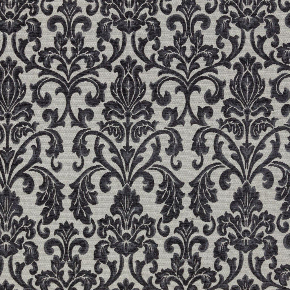 Tivoli Damask Slate by RM CoCo Fabric Finishing Touches Vol 11 85% Polyester 15% Cotton See Sample 0 Horizontal: 7 and Vertical: 12.5 56 - Fabric Carolina -
