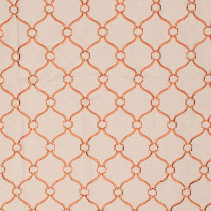 Picardie Trellis Copper by RM CoCo Fabric Finishing Touches Vol 7 32% Viscose 30% Polyester 26% Linen 12% Rayon See Sample 60000 Horizontal: 3.75 and Vertical: 5 55 - Fabric Carolina -