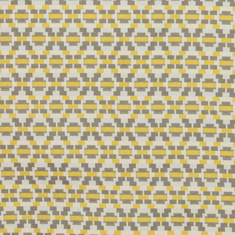 Step Up Trellis Gold Gray by RM CoCo Fabric