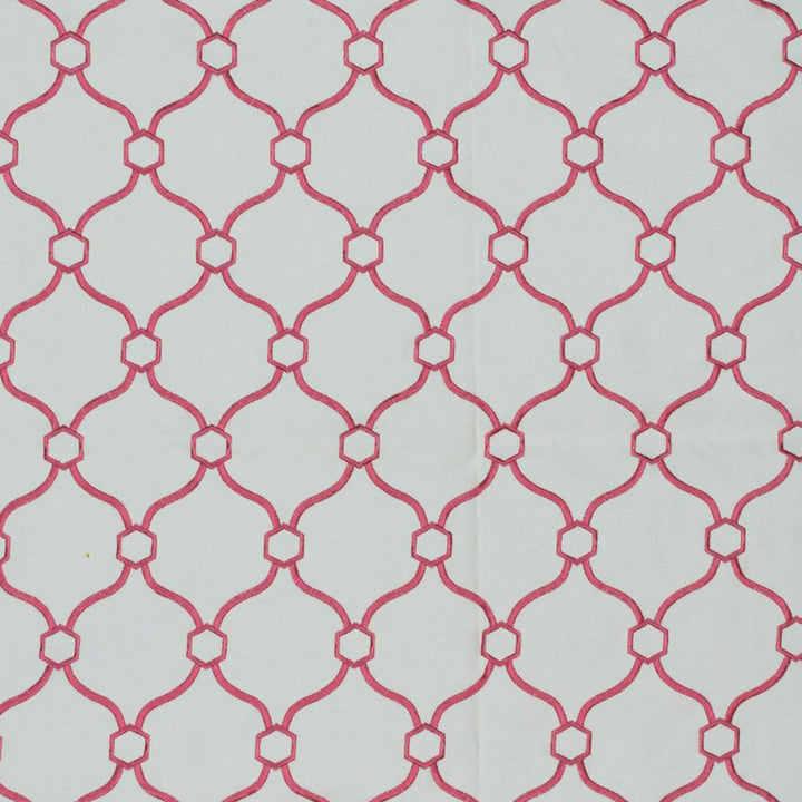 Picardie Trellis Coral by RM CoCo Fabric Finishing Touches Vol 8 32% Viscose 30% Polyester 26% Linen 12% Rayon See Sample 60000 Horizontal: 3.755 55  - Fabric Carolina -