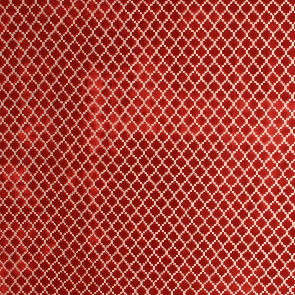Pique Trellis Red by RM CoCo Fabric Finishing Touches Vol 8 57.1% Viscose 42.9% Polyester See Sample 24000 Horizontal: 1.251.57 55  - Fabric Carolina -