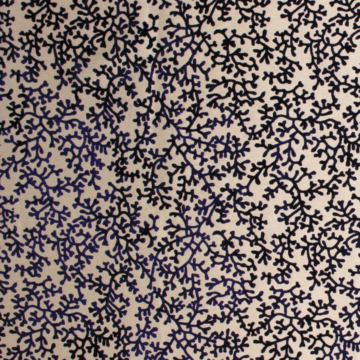 Coral Splendor Navy by RM CoCo Fabric