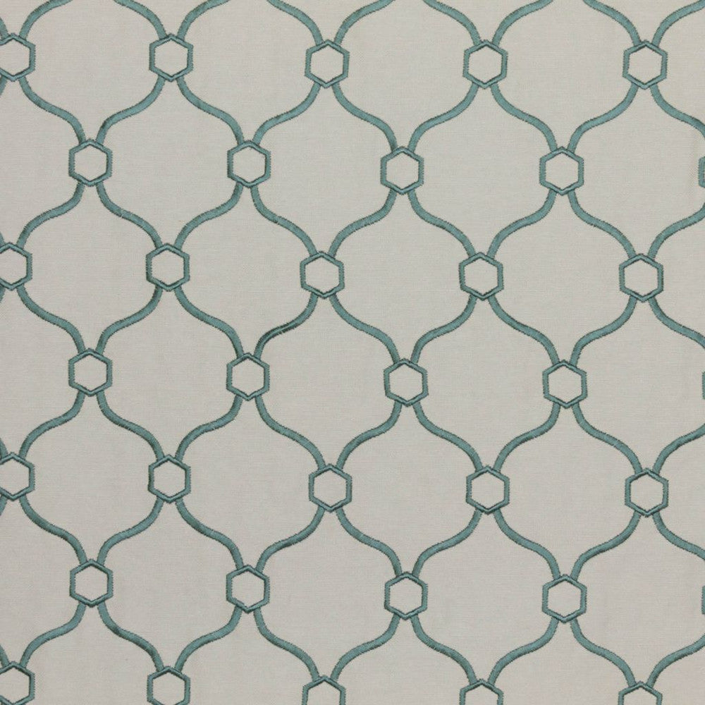 Picardie Trellis Spa by RM CoCo Fabric Finishing Touches Vol 9 32% Viscose 30% Polyester 26% Linen 12% Rayon See Sample 60000 Horizontal: 3.75 and Vertical: 5 55 - Fabric Carolina -