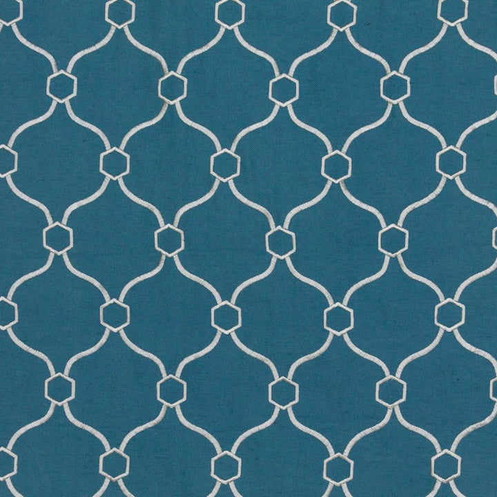 Picardie Trellis Turquoise by RM CoCo Fabric