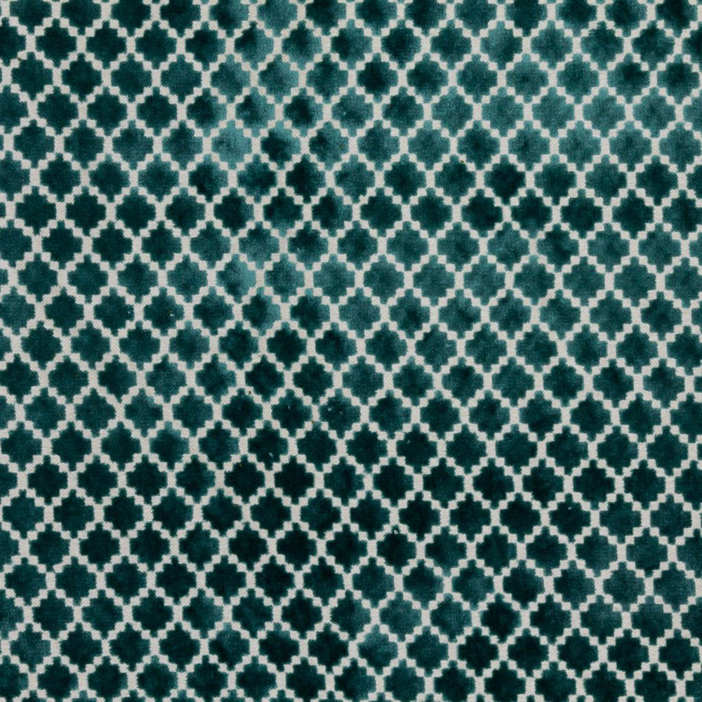 Pique Trellis Turquoise by RM CoCo Fabric
