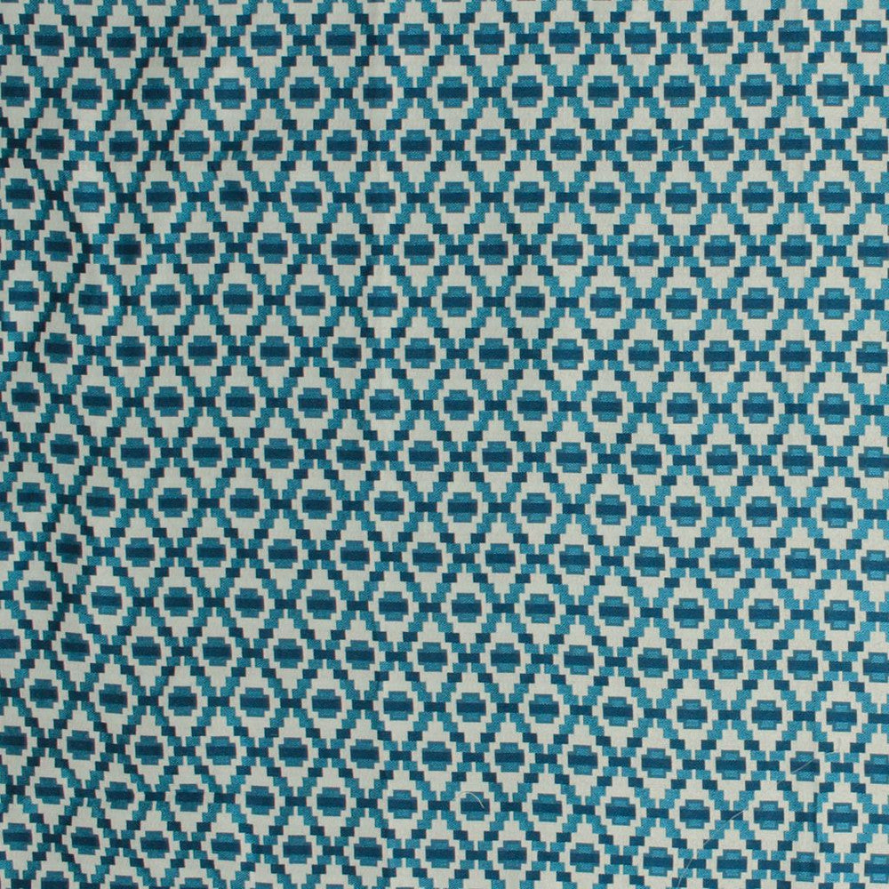 Step Up Trellis Aquamarine by RM CoCo Fabric Finishing Touches Vol 9 61% Polyester 39% Rayon See Sample 15000 Horizontal: 2.253 54  - Fabric Carolina -