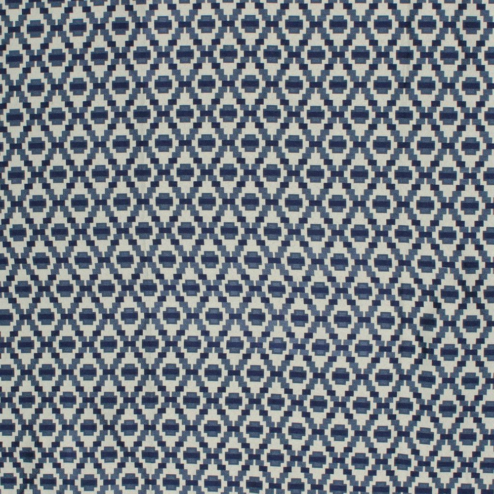 Step Up Trellis Indigo by RM CoCo Fabric Finishing Touches Vol 9 61% Polyester 39% Rayon See Sample 15000 Horizontal: 2.25 and Vertical: 3 54 - Fabric Carolina -