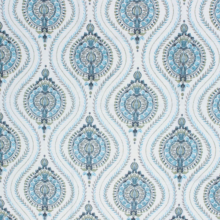 Domani Teal by RM CoCo Fabric Inspired Living Vol 10 55% Linen 45% Rayon See Sample 0 Horizontal: 13.5 and Vertical: 13.5 55 - Fabric Carolina -