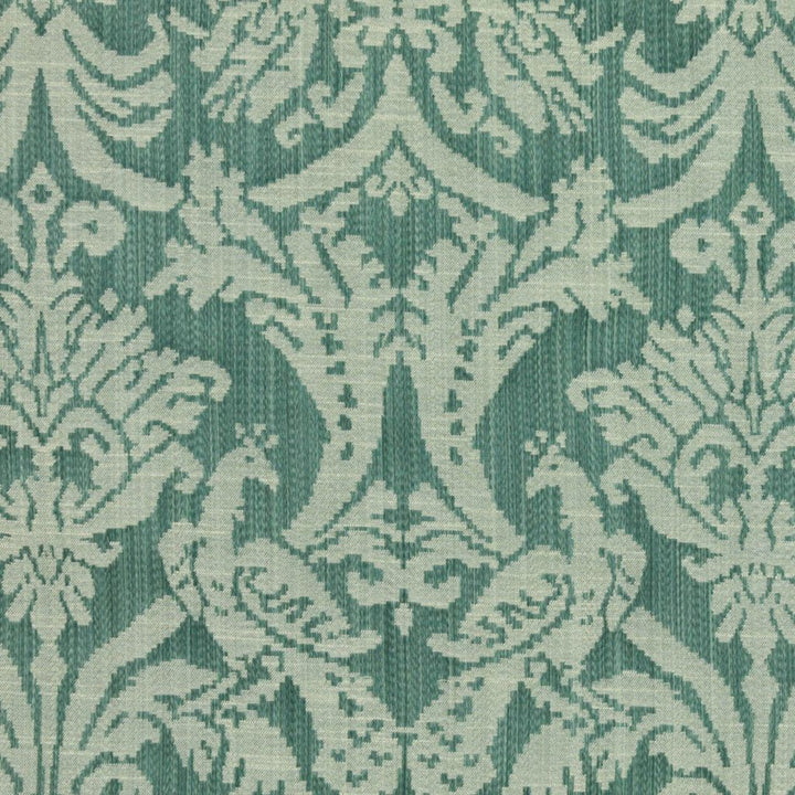 Delacroix Damask Peacock by RM CoCo Fabric Inspired Living Vol 11 50% Polyester 50% Rayon See Sample 21000 Horizontal: 3.519.5 54  - Fabric Carolina -